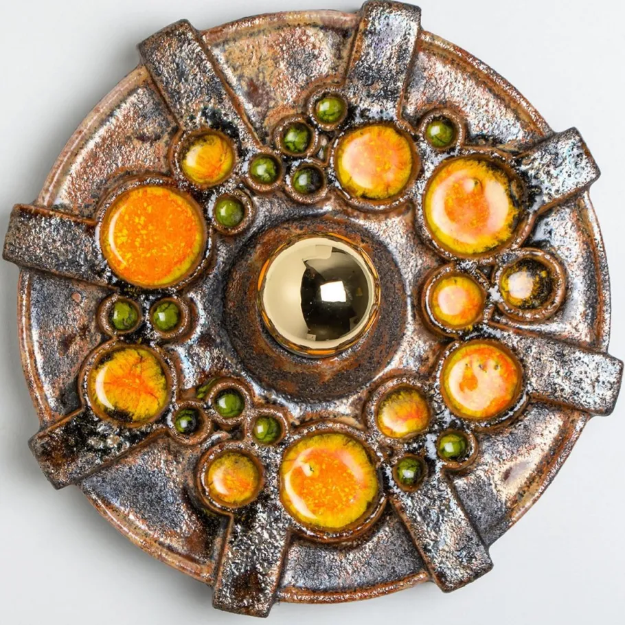 Discount Pamono Star Wall Lights from Kaiser Leuchten, Germany, 1970s