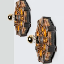 Discount Pamono Star Wall Lights from Kaiser Leuchten, Germany, 1970s