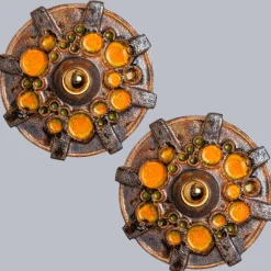 Discount Pamono Star Wall Lights from Kaiser Leuchten, Germany, 1970s