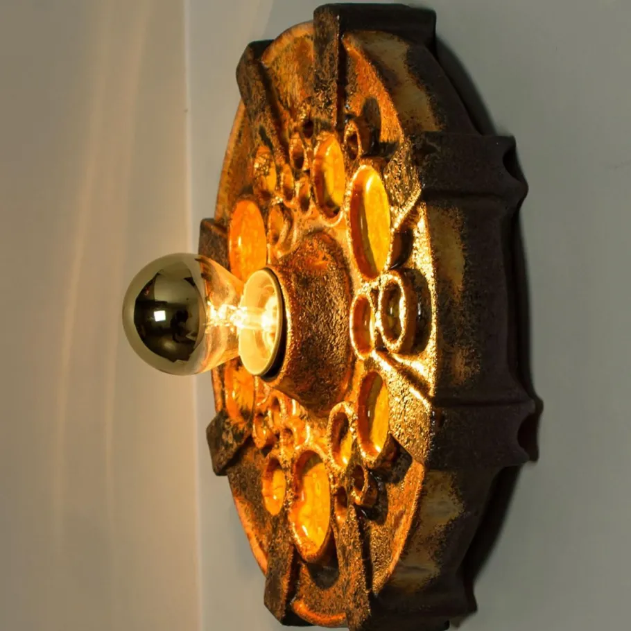 Discount Pamono Star Wall Lights from Kaiser Leuchten, Germany, 1970s