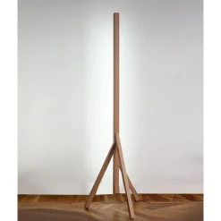 Hot Pamono Stecco Floor Lamp in Aluminum and Vegetable Tanned Leather by Oscar Maschera