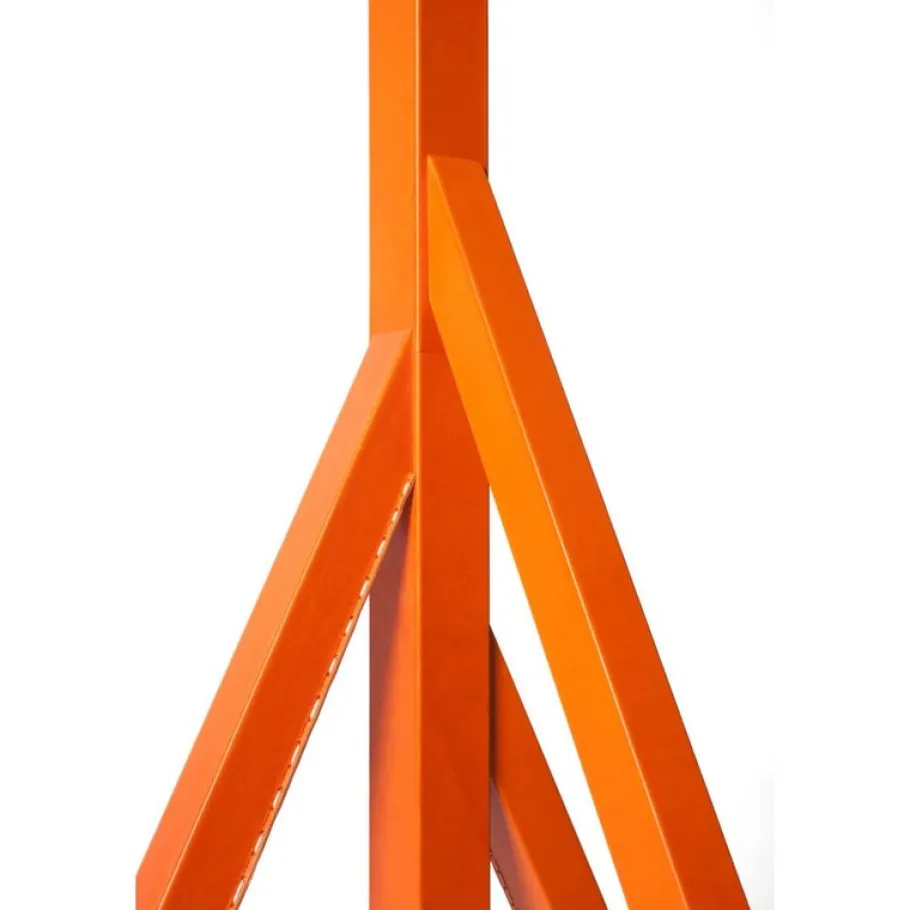 Best Pamono Steccolino Table Lamp in Aluminum and Vegetable Tanned Leather by Oscar Maschera