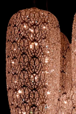 Best Pamono Steel & Crystal Sensation Arabesque Light Fall Ceiling Chandelier with 17 Lamps from VGnewtrend