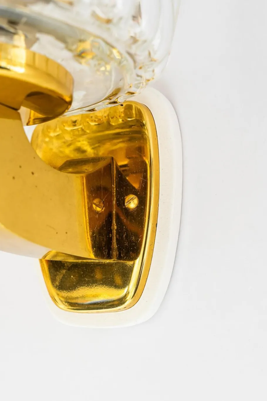 Hot Pamono Structured Glass Wall Lamps by Rupert Nikoll, Vienna, Austria, 1950s, Set of 2