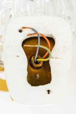 Hot Pamono Structured Glass Wall Lamps by Rupert Nikoll, Vienna, Austria, 1950s, Set of 2