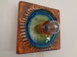 Clearance Pamono Studio Ceramic Wall Lamp from Kaiser Leuchten, 1970s