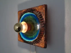 Clearance Pamono Studio Ceramic Wall Lamp from Kaiser Leuchten, 1970s