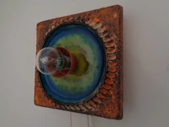 Clearance Pamono Studio Ceramic Wall Lamp from Kaiser Leuchten, 1970s