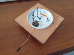 Clearance Pamono Studio Ceramic Wall Lamp from Kaiser Leuchten, 1970s