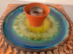 Clearance Pamono Studio Ceramic Wall Lamp from Kaiser Leuchten, 1970s