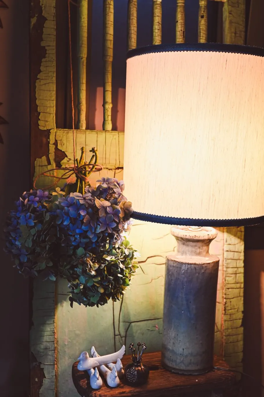 Discount Pamono Studio Pottery Table Lamp in Sea Green Blue, 1980s