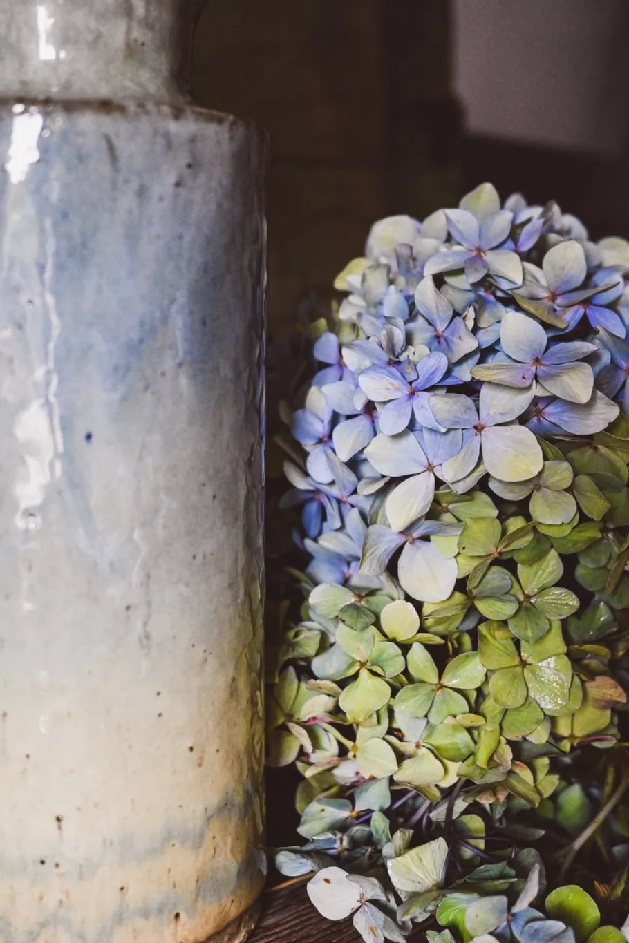 Discount Pamono Studio Pottery Table Lamp in Sea Green Blue, 1980s