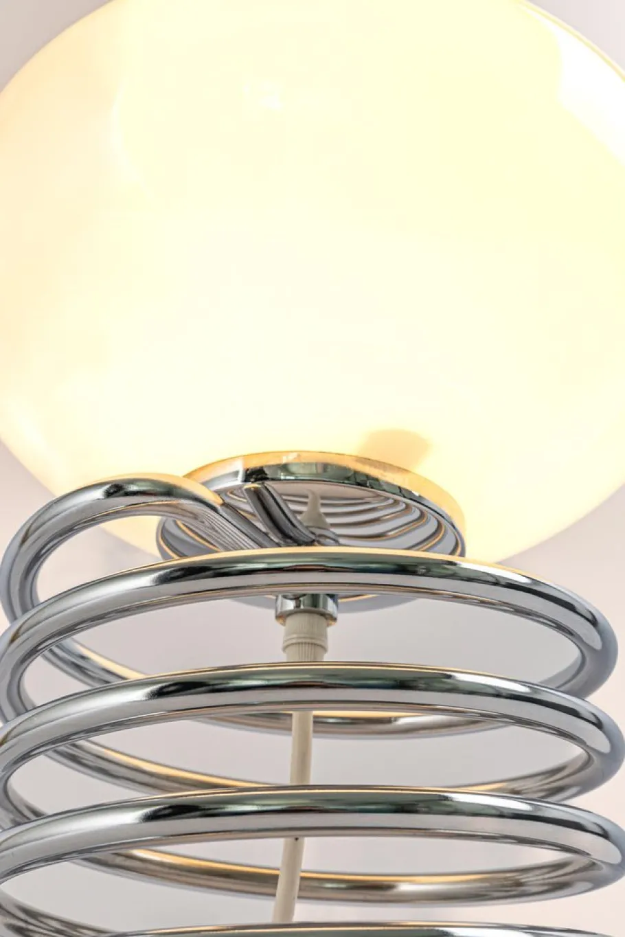 Hot Pamono Stunning Design Spiral Table Lamp in the Style of Ingo Maurer, 1970s