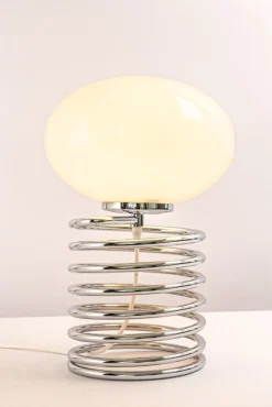 Hot Pamono Stunning Design Spiral Table Lamp in the Style of Ingo Maurer, 1970s
