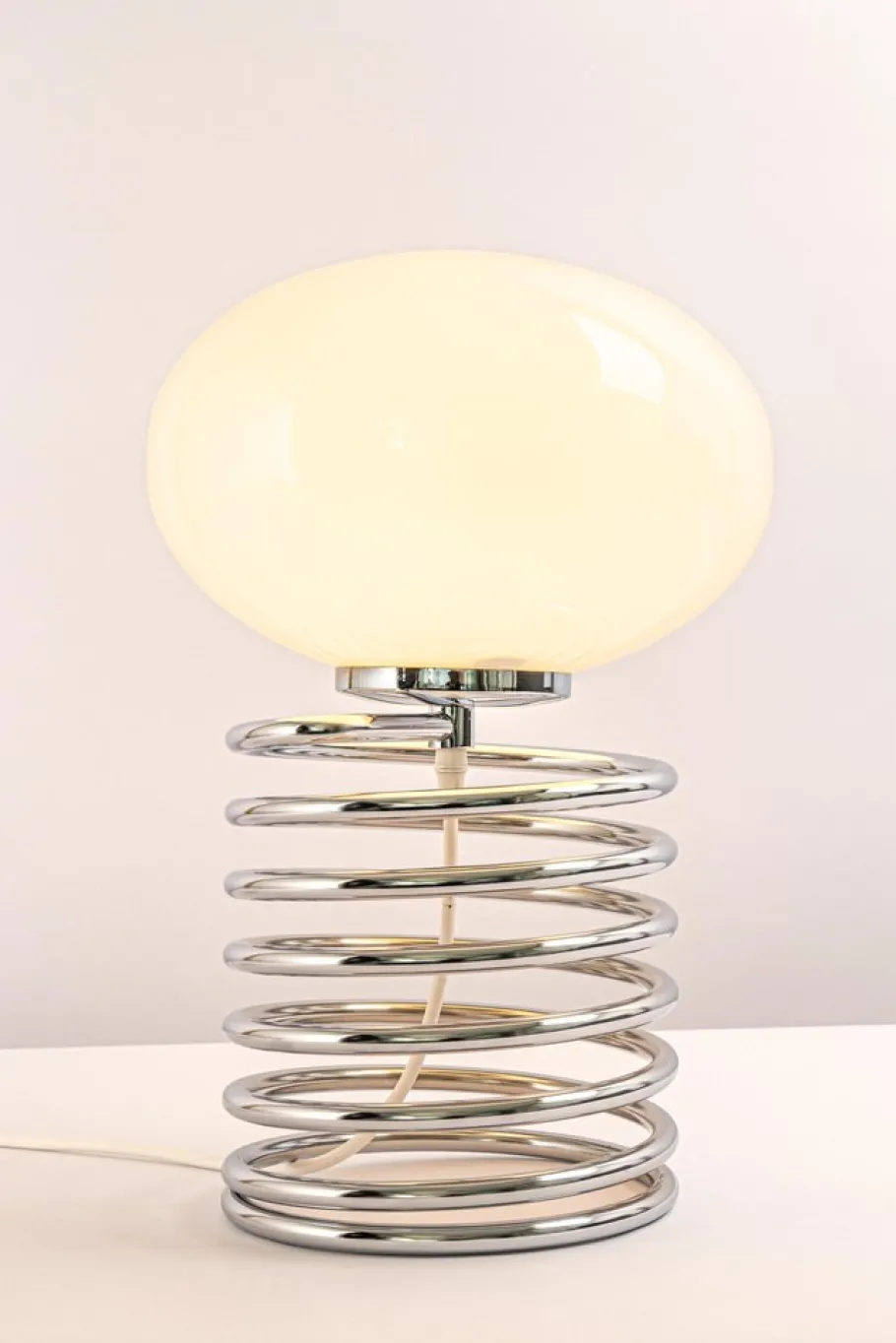Hot Pamono Stunning Design Spiral Table Lamp in the Style of Ingo Maurer, 1970s