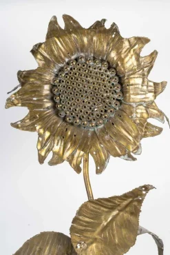 Outlet Pamono Sunflower Table Lamp in Brass, 1970s