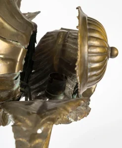 Outlet Pamono Sunflower Table Lamp in Brass, 1970s