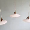 New Pamono Suspension Light in White White Opaline, 1930s