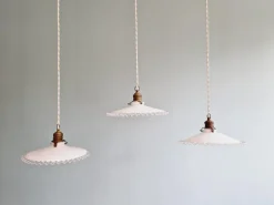 New Pamono Suspension Light in White White Opaline, 1930s