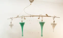 Clearance Pamono Suspension Light with Murano Drop Glass