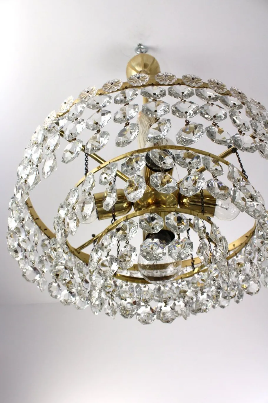 Sale Pamono Swarovski Crystal Chandelier, 1960s
