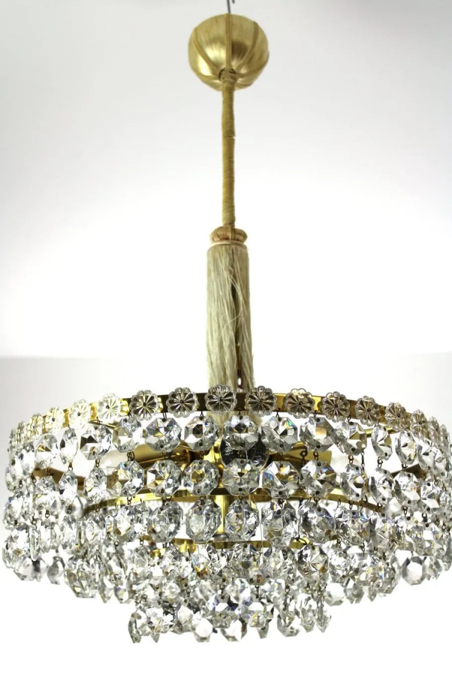 Sale Pamono Swarovski Crystal Chandelier, 1960s