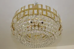 New Pamono Swarovski Crystal Chandelier from Maderna, 1950s
