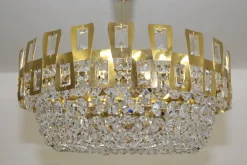 New Pamono Swarovski Crystal Chandelier from Maderna, 1950s