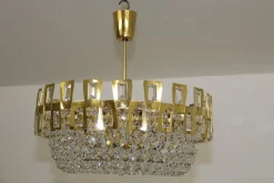 New Pamono Swarovski Crystal Chandelier from Maderna, 1950s
