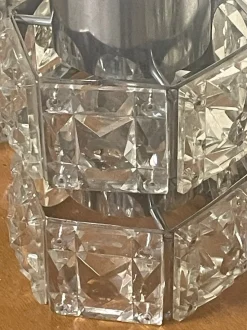 Clearance Pamono Swarovski Cut Glass Pendant Lamps, 1970s, Set of 5