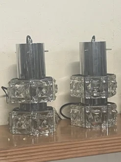 Clearance Pamono Swarovski Cut Glass Pendant Lamps, 1970s, Set of 5
