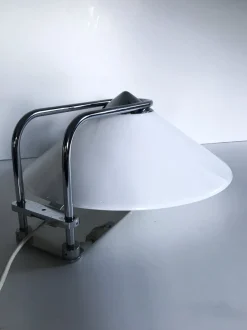 Sale Pamono Swedish Acrylic and Chrome Wall Sconces by Nafa, 1970s, Set of 2