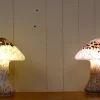 Hot Pamono Swedish Artglass Mushroom Shaped Table Lamps by Monica Backström for Kosta Boda, 1970s, Set of 2