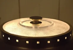 Discount Pamono Swedish Brass and Teak Table Lamp by Boréns, 1940s