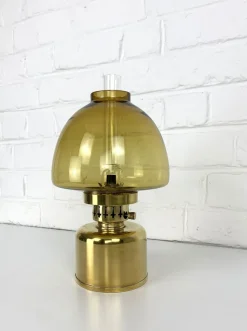 Outlet Pamono Swedish brass Oil Light by Hans-Agne Jakobsson for AB Markaryd, 1960s