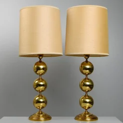 Discount Pamono Swedish Brass Table Lamps in the style of Stilarmatur, 1960s, Set of 2