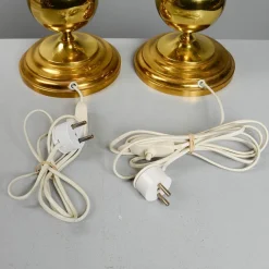 Discount Pamono Swedish Brass Table Lamps in the style of Stilarmatur, 1960s, Set of 2