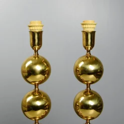 Discount Pamono Swedish Brass Table Lamps in the style of Stilarmatur, 1960s, Set of 2