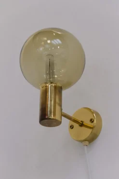 New Pamono Swedish Brass Wall Light by Hans-Agne Jakobsson for Markaryd, 1960s