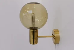 New Pamono Swedish Brass Wall Light by Hans-Agne Jakobsson for Markaryd, 1960s