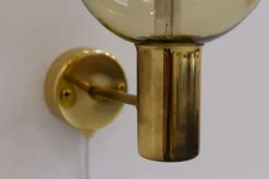 New Pamono Swedish Brass Wall Light by Hans-Agne Jakobsson for Markaryd, 1960s