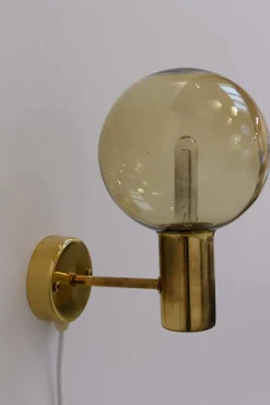 New Pamono Swedish Brass Wall Light by Hans-Agne Jakobsson for Markaryd, 1960s