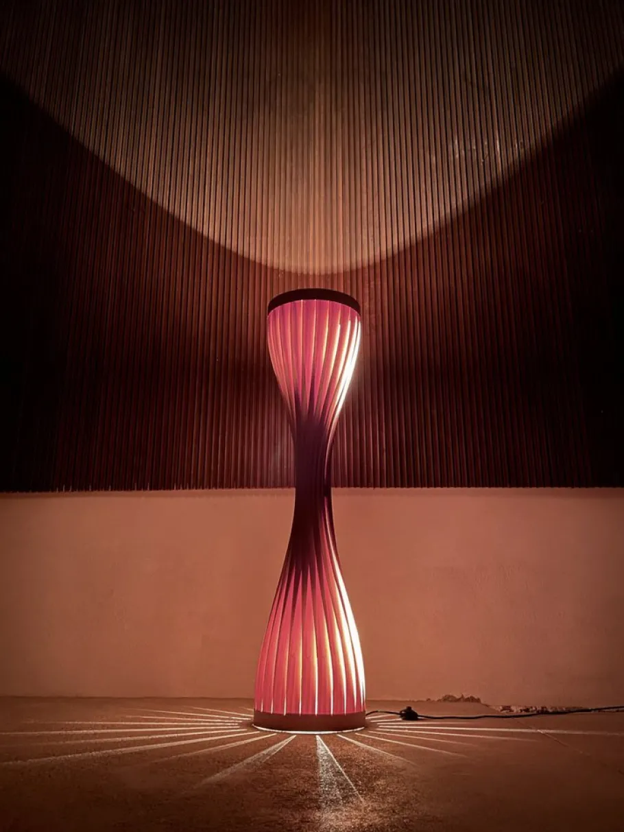 Hot Pamono Swedish Floor Lamp in Pine by Hans-Agne Jakobsson for Ab Markaryd, 1960s