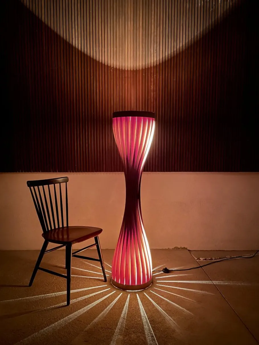 Hot Pamono Swedish Floor Lamp in Pine by Hans-Agne Jakobsson for Ab Markaryd, 1960s
