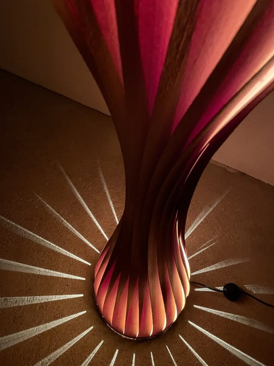 Hot Pamono Swedish Floor Lamp in Pine by Hans-Agne Jakobsson for Ab Markaryd, 1960s