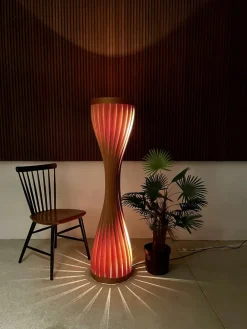 Hot Pamono Swedish Floor Lamp in Pine by Hans-Agne Jakobsson for Ab Markaryd, 1960s