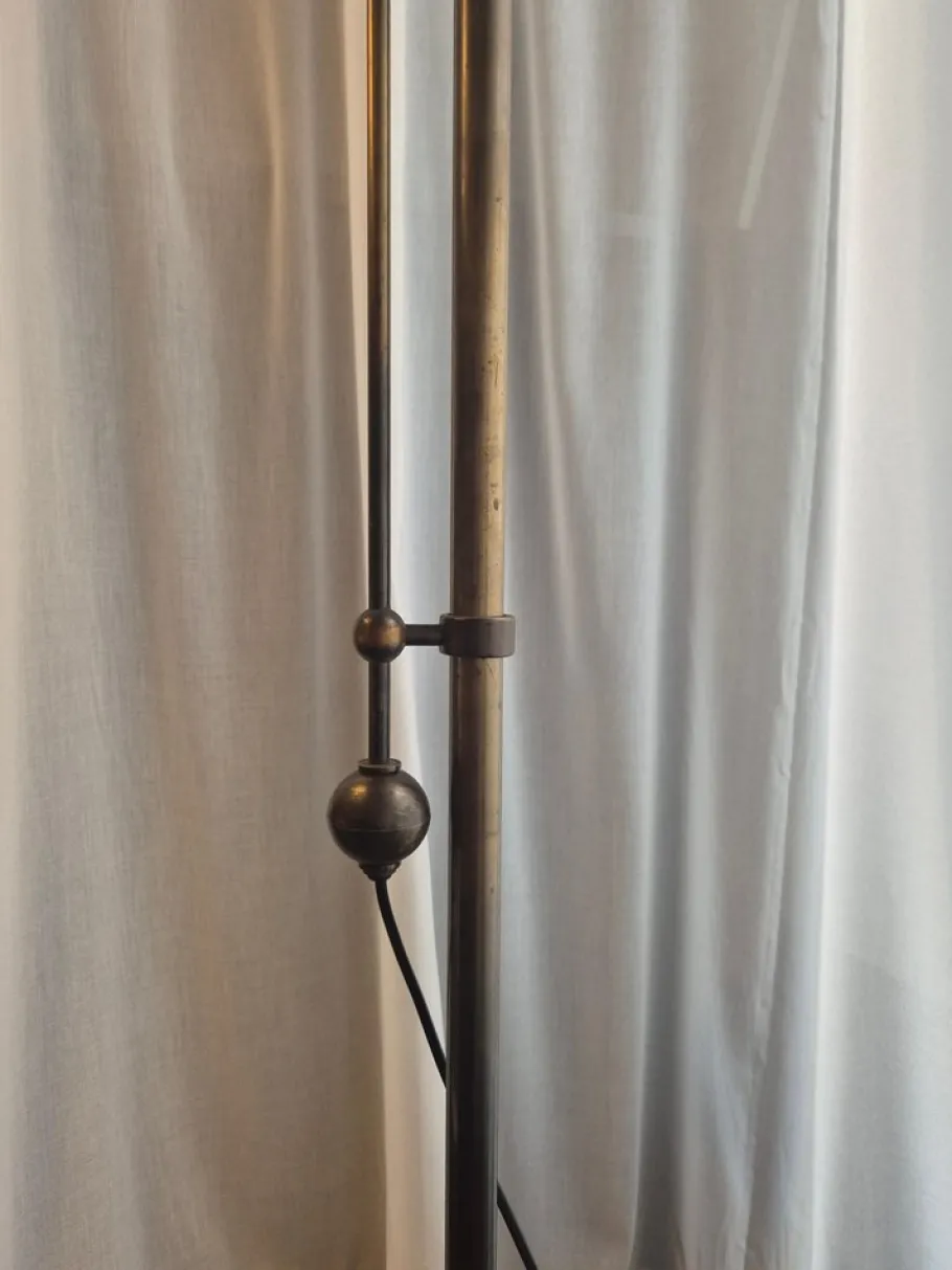 New Pamono Swedish Grace Art Deco Floor Lamp in Bronze from Cebe, 1930s
