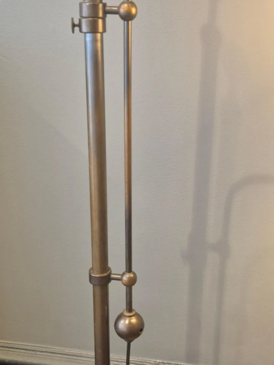 New Pamono Swedish Grace Art Deco Floor Lamp in Bronze from Cebe, 1930s