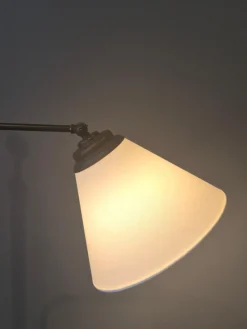 New Pamono Swedish Grace Art Deco Floor Lamp in Bronze from Cebe, 1930s