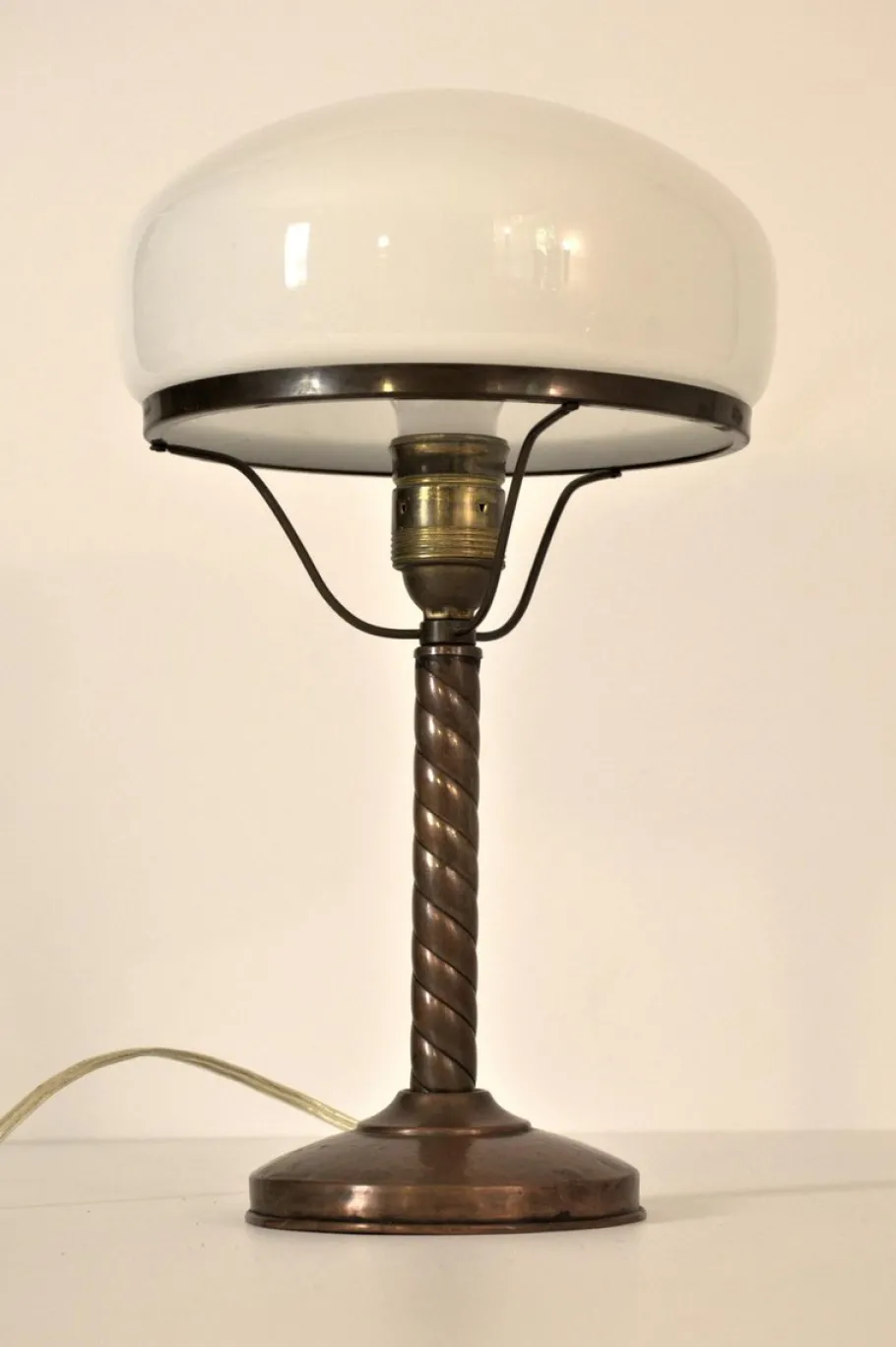 Best Pamono Swedish Grace Copper Table Lamp by Harald Notini for Böhlmarks Lampfabrik Stockholm